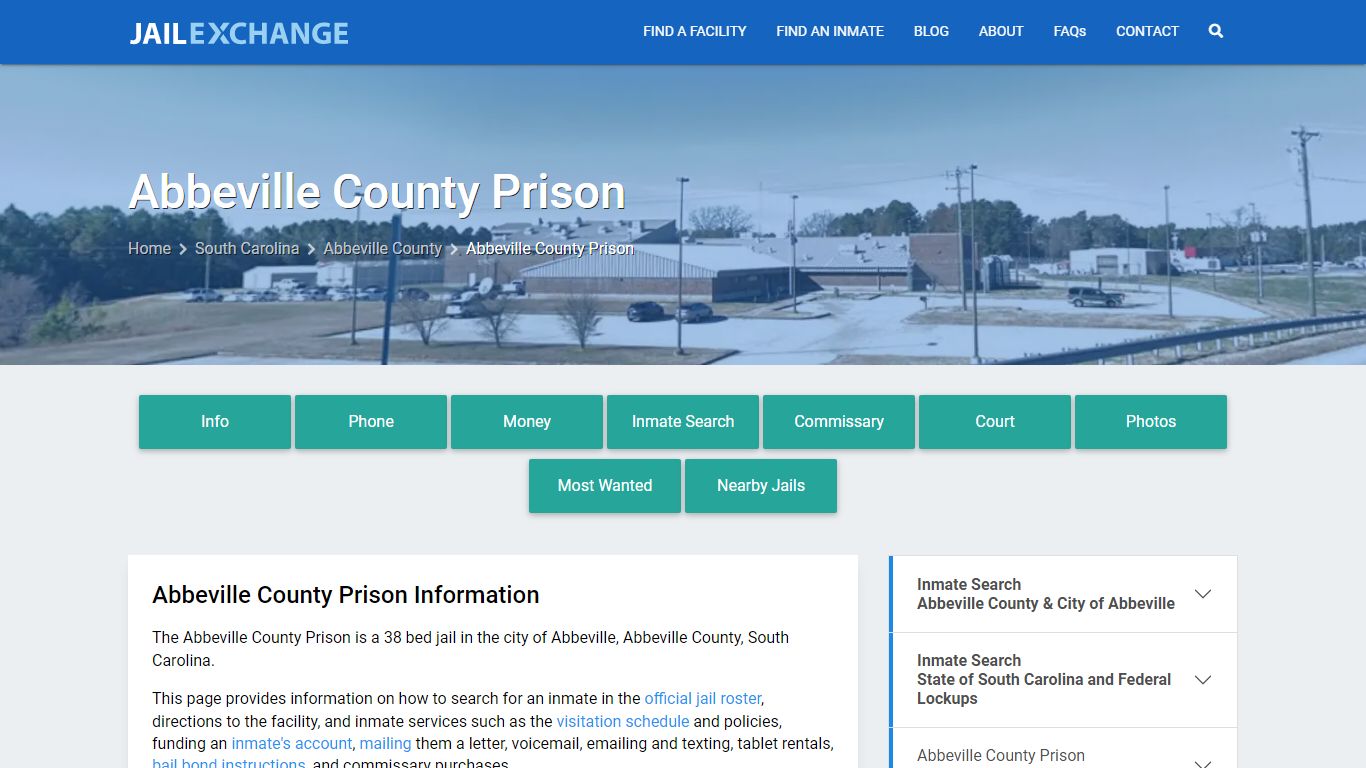 Abbeville County Prison, SC Inmate Search, Information - Jail Exchange